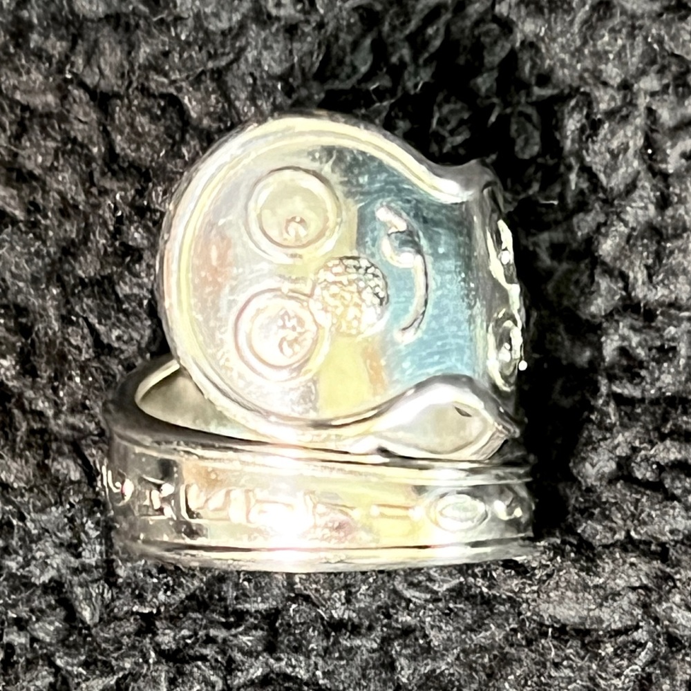 Vintage SpaghettiOs Sterling Silver Spoon Ring